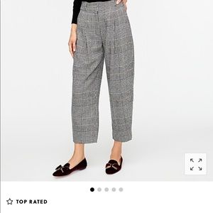 High rise taped pant in wool